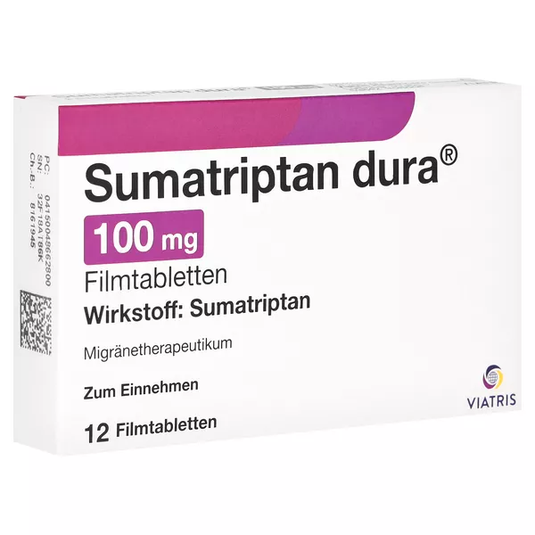 Sumatriptan dura 100 mg Filmtabletten 12 St