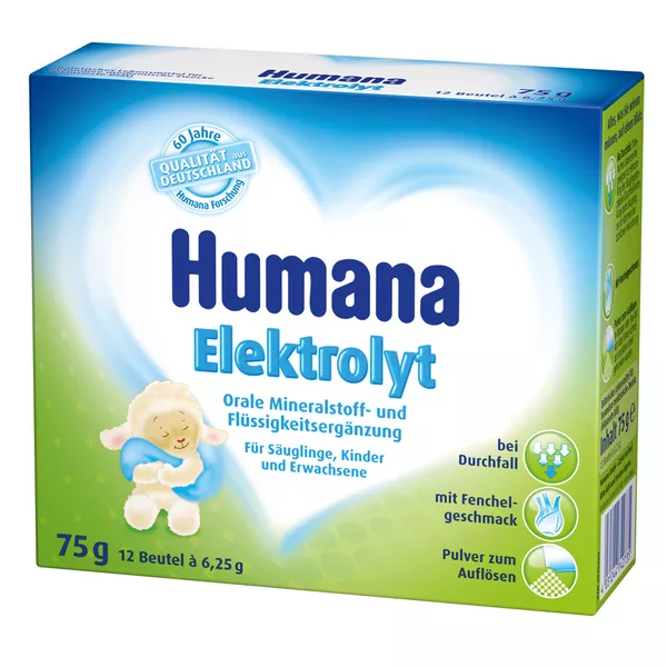 Humana Elektrolyt Fenchel Pulver 75 g