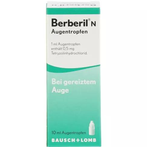 Berberil N Augentropfen bei akut geröteten, gereizten Augen, 10 ml