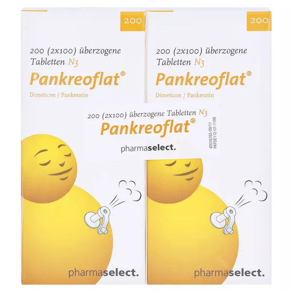 Pankreoflat Überzogene Tabletten 200 St