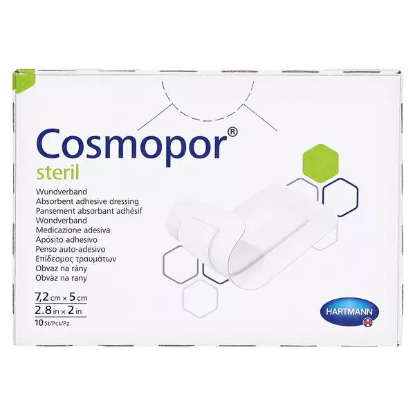 Cosmopor steril 7,2 x 5 cm 10 St