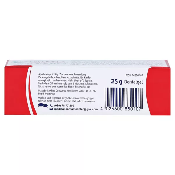Sensodyne PROSCHMELZ Fluorid Gelée Dentalgel, 25 g