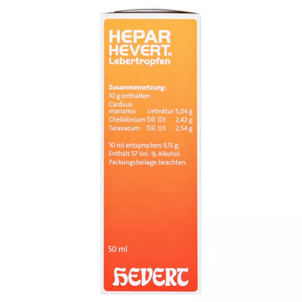 Hepar Hevert Lebertropfen, 50 ml