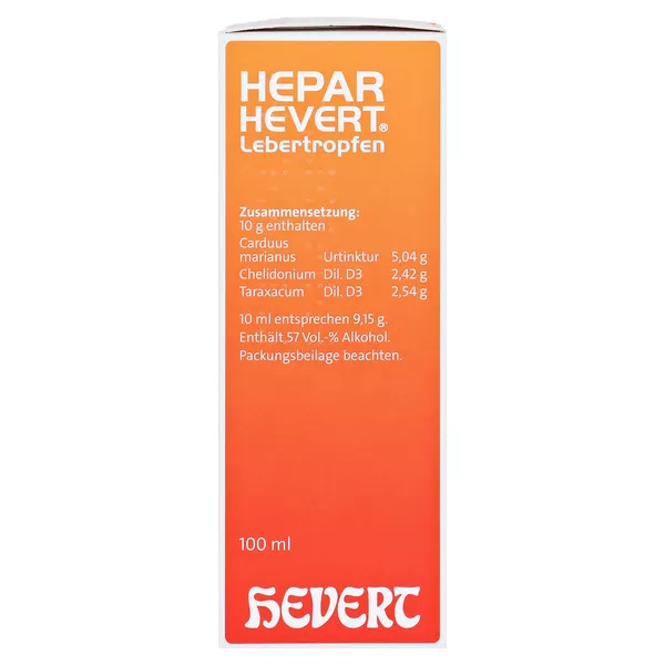Hepar Hevert Lebertropfen, 100 ml