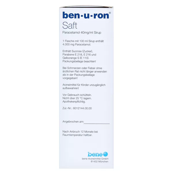 Ben-u-ron Saft 100 ml