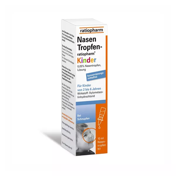NasenTropfen ratiopharm Kinder konservierungsmittelfrei 10 ml