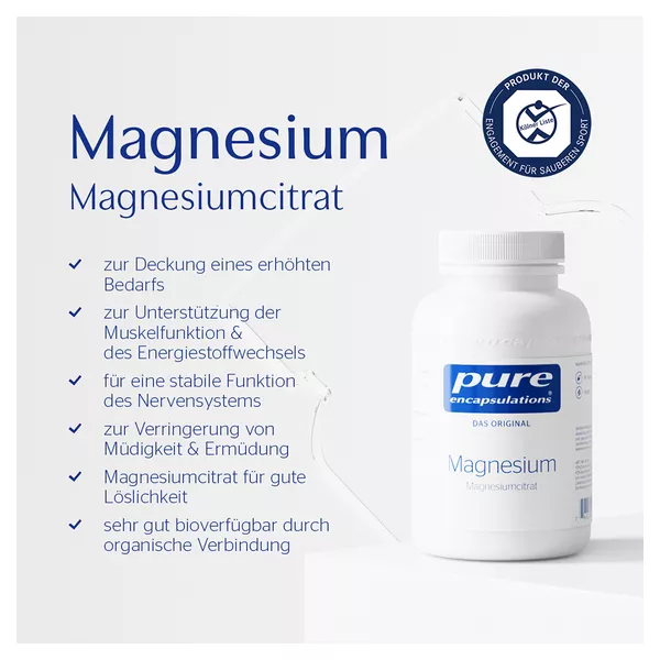pure encapsulations Magnesium Magnesiumcitrat, 180 St.