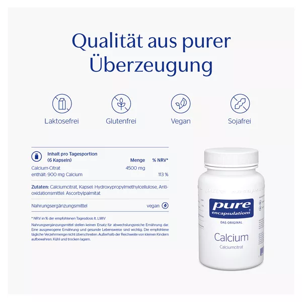 pure encapsulations Calcium (Calciumcitrat), 180 St.