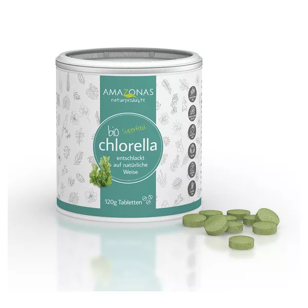 Chlorella Bio 100% pur, 120 g
