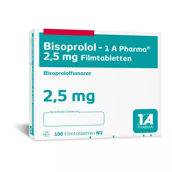 BISOPROLOL-1A Pharma 2,5 mg Filmtabletten 100 St