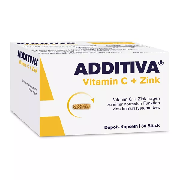 Additiva Vitamin C Zink Kapseln, 80 St.