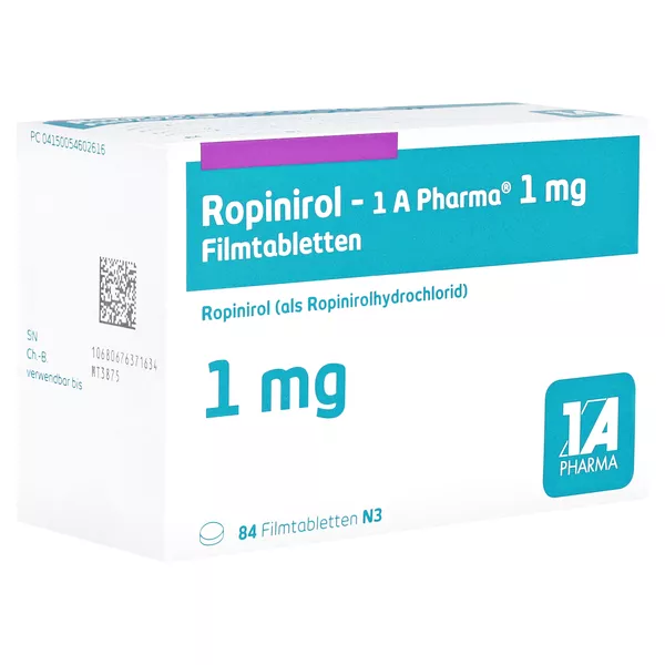 Ropinirol-1a Pharma 1 mg Filmtabletten 84 St
