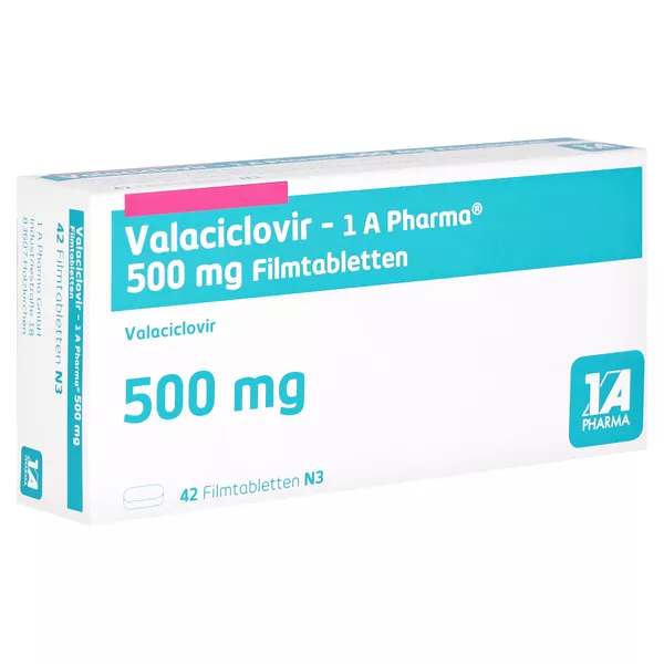 VALACICLOVIR-1A Pharma 500 mg Filmtabletten 42 St
