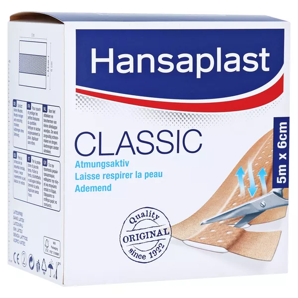 Hansaplast Classic Pflaster 6 cmx5 m 1 St