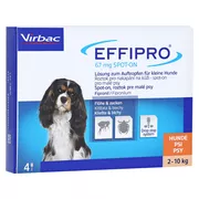 Effipro 67 mg zum Auftropfen für kleine Hunde 4 St