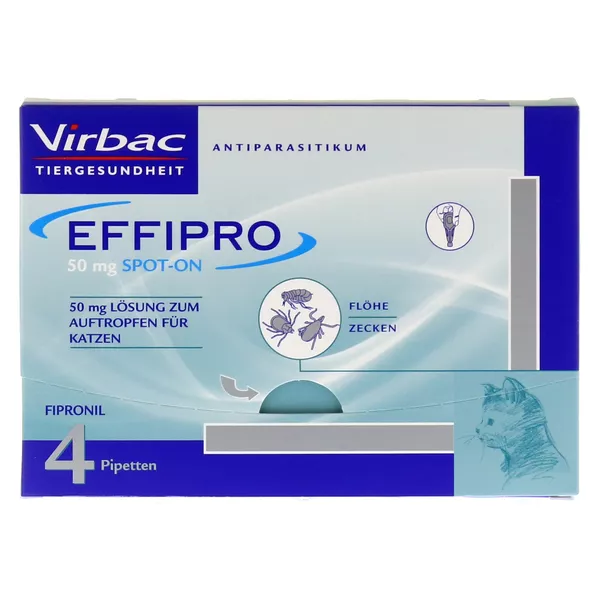 Effipro 50 mg zum Auftropfen für Katzen 4 St