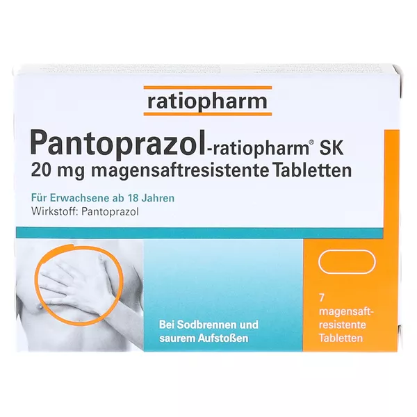 Pantoprazol ratiopharm SK 20 mg 7 St