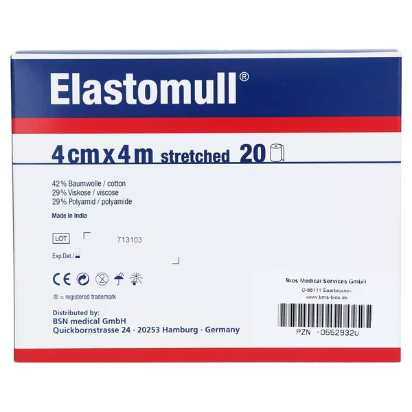 Elastomull 4 cmx4 m elast.Fixierb.2099 20 St