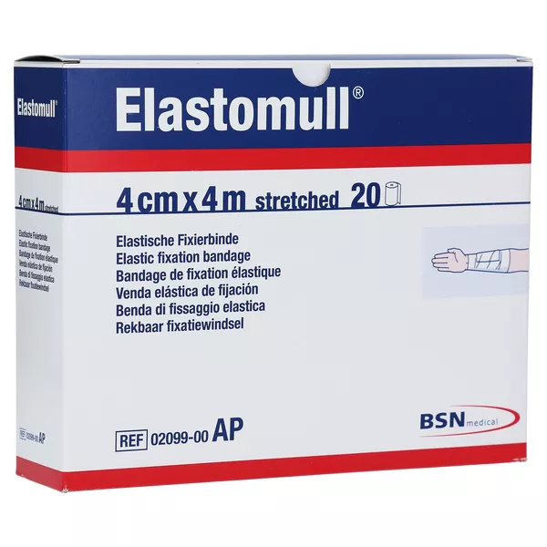 Elastomull 4 cmx4 m elast.Fixierb.2099 20 St