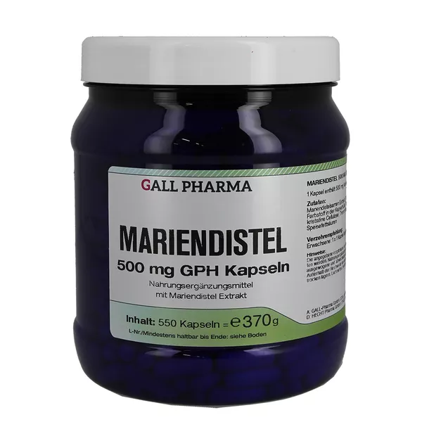 Mariendistel 500 mg GPH Kapseln 550 St