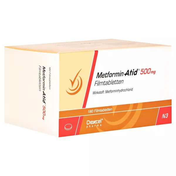 Metformin Atid 500 mg Filmtabletten 180 St