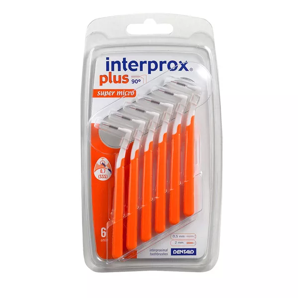 interprox plus super micro orange Interdentalbürste, 6 St.
