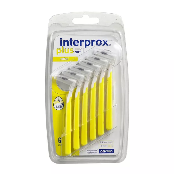 interprox plus mini gelb Interdentalbürste, 6 St.