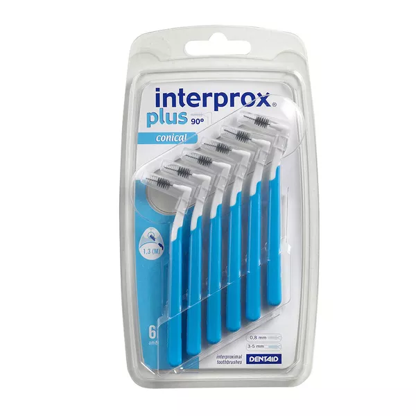 interprox plus conical blau Interdentalbürste 6 St