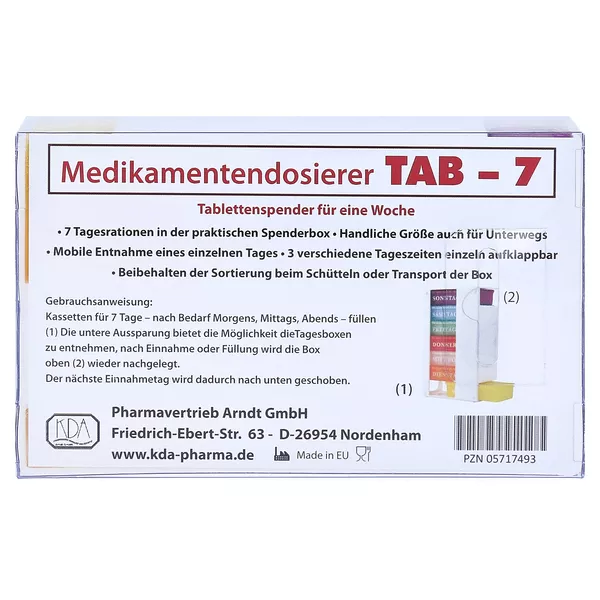 Medikamentendosierer Tab-7 1 St