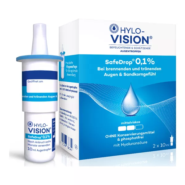 Hylo-Vision SafeDrop 0,1 % 2X10 ml