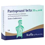 Pantoprazol beta 20 mg acid 14 St