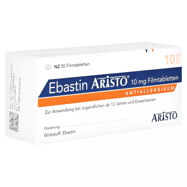 Ebastin Aristo 10 mg Filmtabletten 50 St