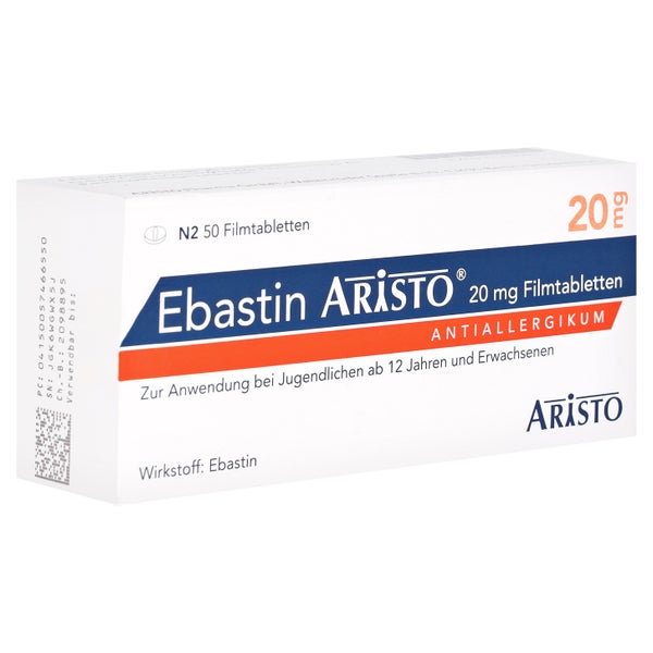 Ebastin Aristo 20 mg Filmtabletten 50 St
