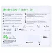 Mepilex Border Lite Schaumverb.4x5 cm st 10 St