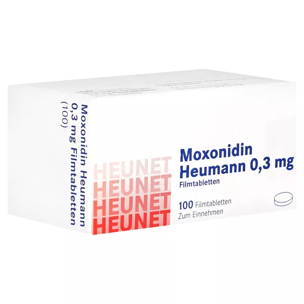MOXONIDIN Heumann 0,3 mg Filmtabl.Heunet 100 St