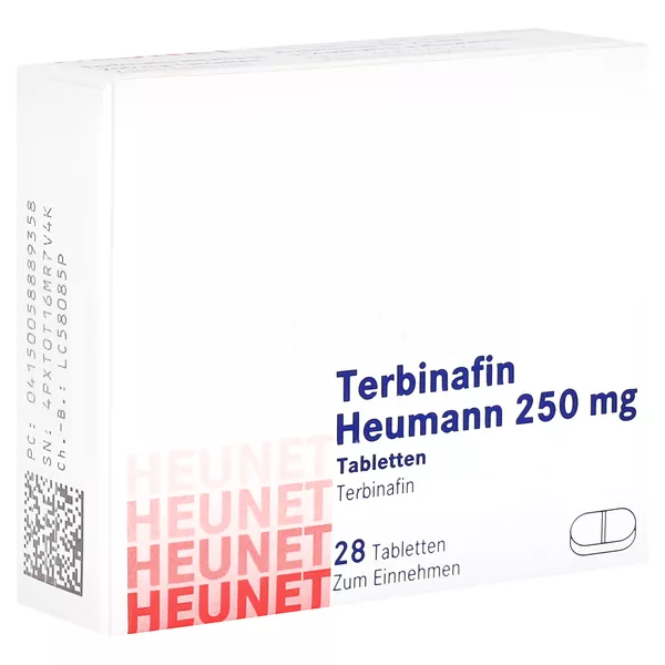 Terbinafin Heumann 250 mg Tabl.Heunet 28 St