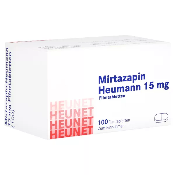 MIRTAZAPIN Heumann 15 mg Filmtabl.Heunet 100 St