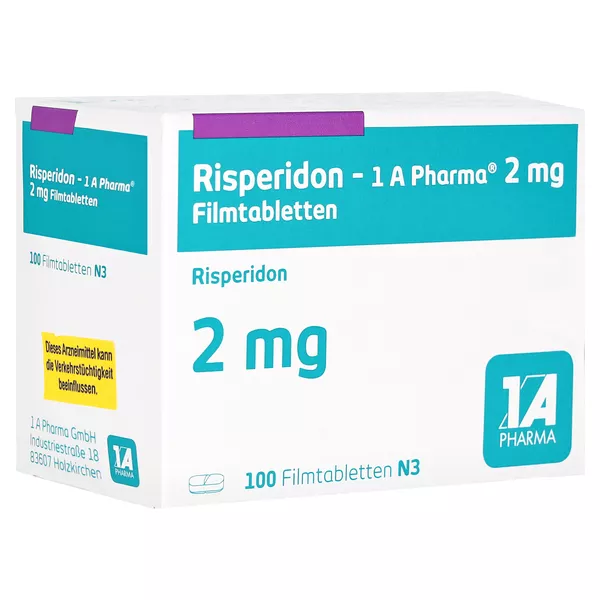 Risperidon-1a Pharma 2 mg Filmtabletten 100 St