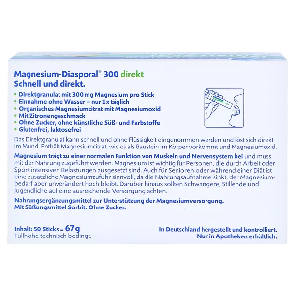Magnesium-Diasporal 300 direkt 50 St