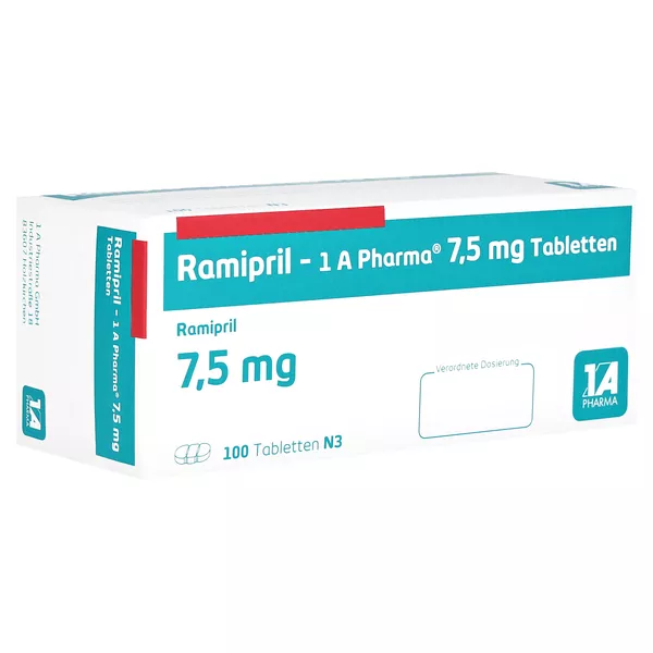 Ramipril-1a Pharma 7,5 mg Tabletten 100 St