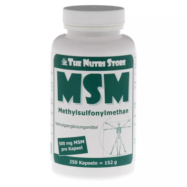 MSM 500 mg Methylsulfonylmethan Kapseln 250 St