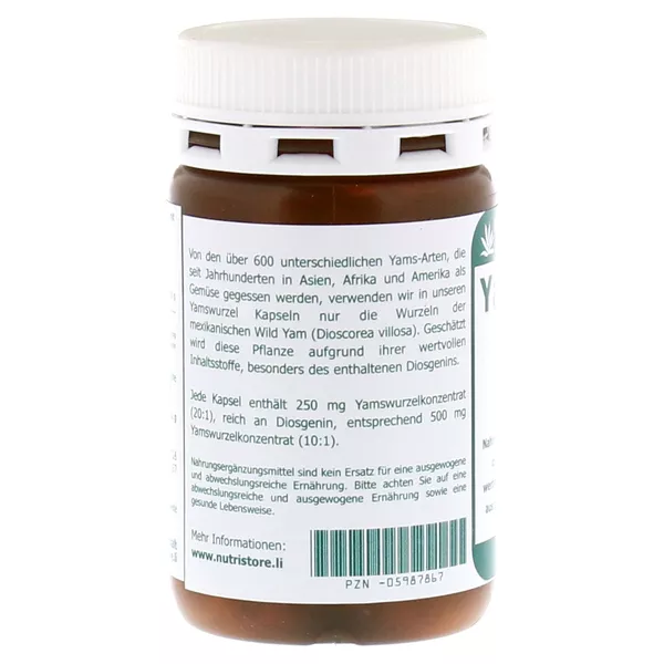 Yamswurzel WILD Yam 250 mg Kapseln 120 St