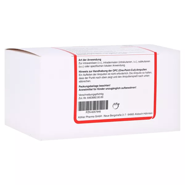 Lophakomp Procain 5 ml Injektionslösung 50X5 ml