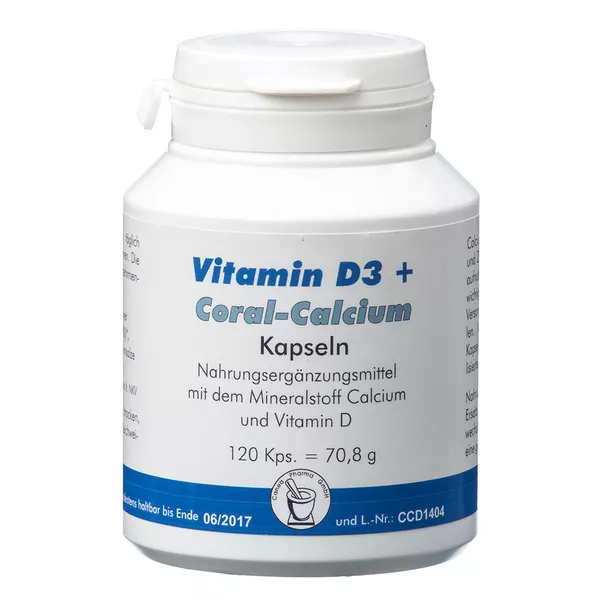 Vitamin D3 + Coral Calcium Kapseln 120 St