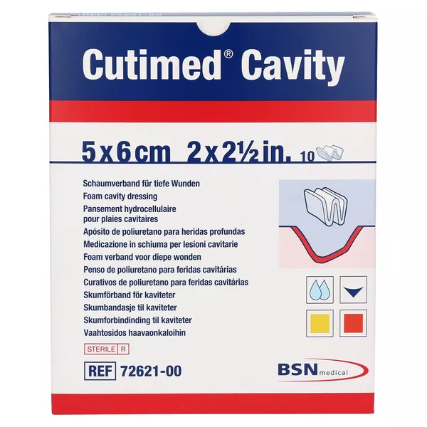 Cutimed Cavity Schaumverband 5x6 cm 10 St