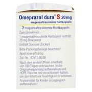 Omeprazol dura S 20 mg magensaftresist.H 7 St