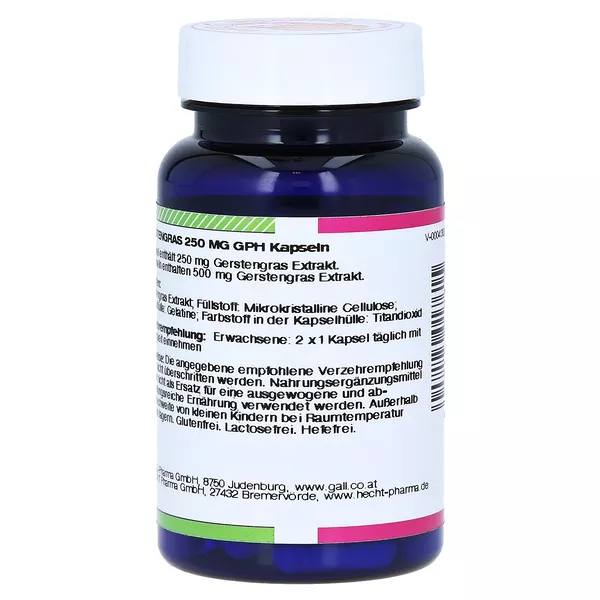 Gerstengras 250 mg GPH Kapseln 60 St