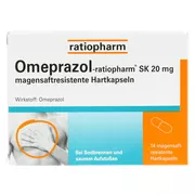 Omeprazol ratiopharm SK 20 mg 14 St