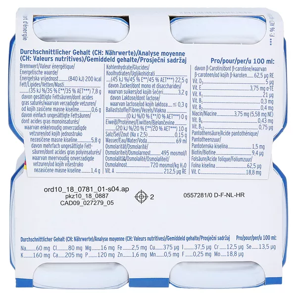 Fresubin 2 kcal Neutral hochkalorische Trinknahrung 24X200 ml