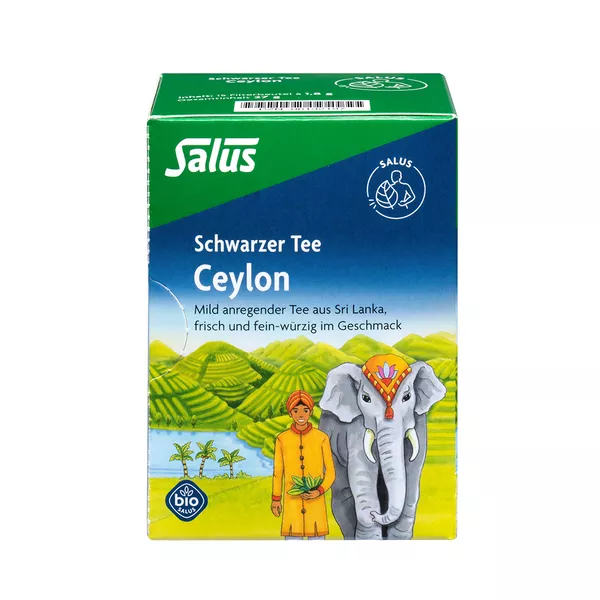 Ceylon Schwarzer Tee Bio Salus Filterbeu, 15 St.